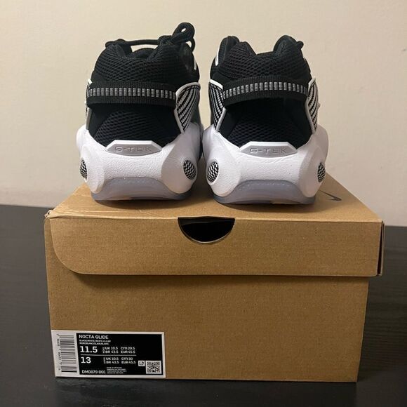2023 Nocta Glide Black White Clear Dm0879-001 Mens Size 11.5 - 14 drake